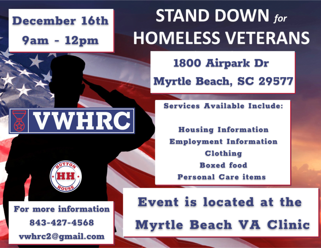 Stand Down for Homeless Veterans - December 16th 2022